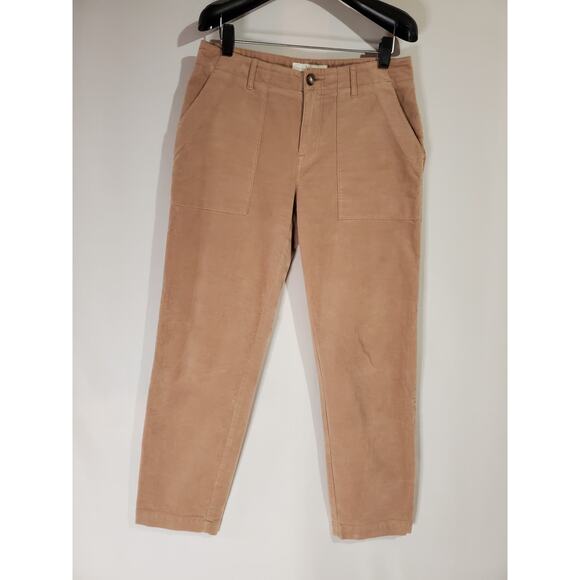 Joie Painter Chino Pants In Deep Blush Womens Size 26 Relaxed Cropped Straight - Picture 1 of 11